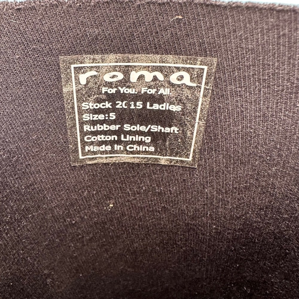 Roma Boots Emma Floral Sadie Robertson Tall Flower Rainboots Wellies Women's 5 - Picture 6 of 11